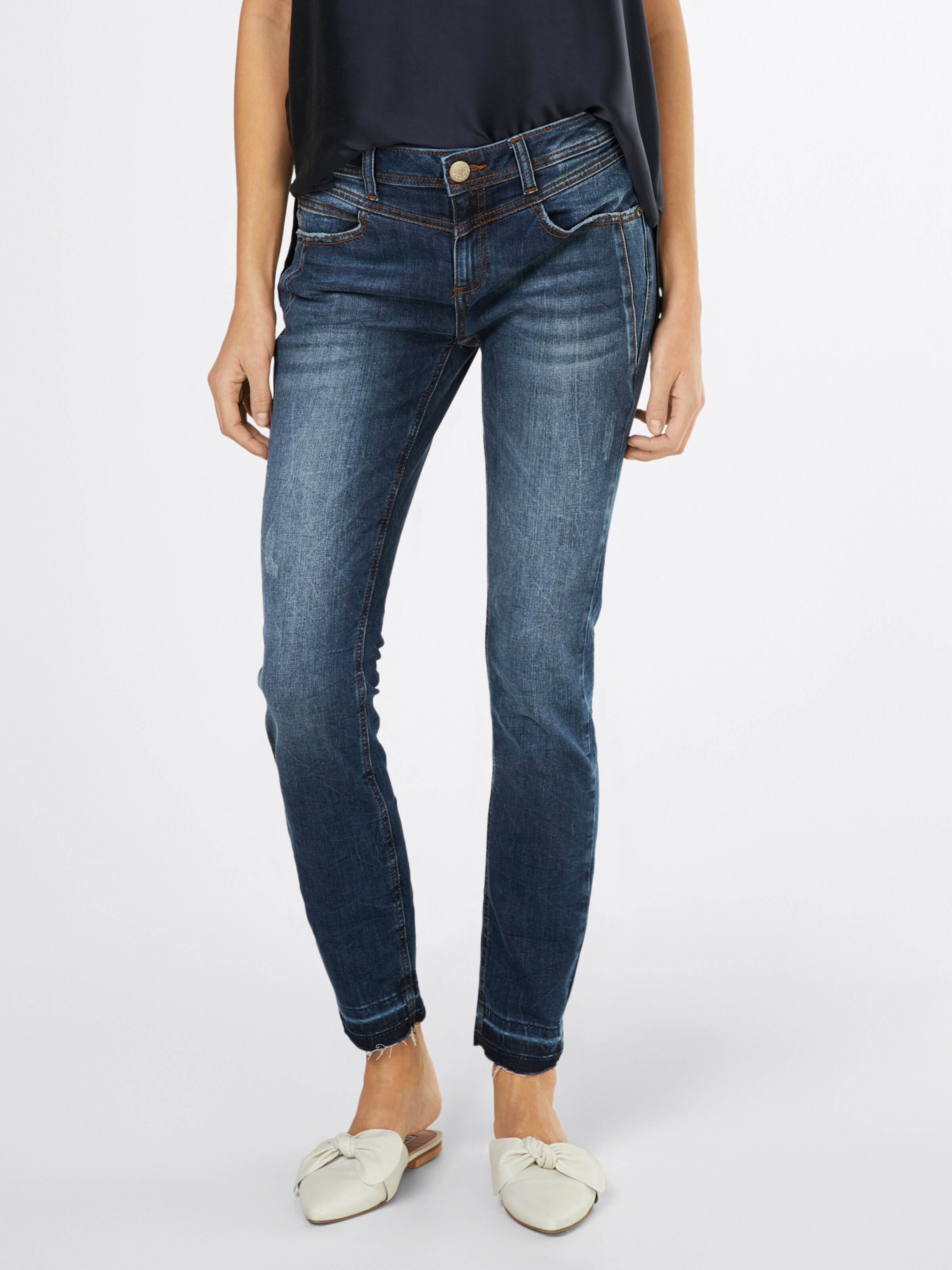 STREET ONE Regular Jeans 'KeyDenim York' in blau ABOUT YOU