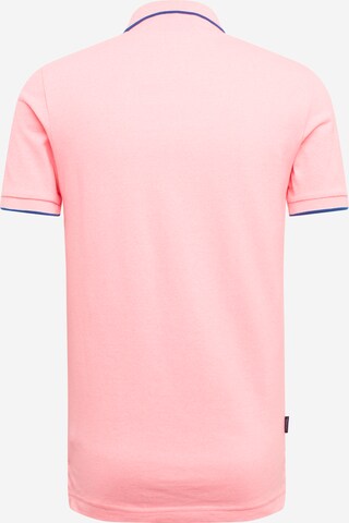 Superdry Zwężany krój Koszulka w kolorze różowy