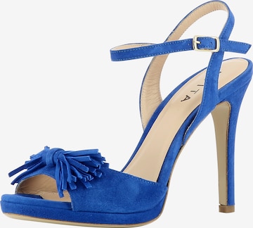 EVITA Strap Sandals in Blue: front