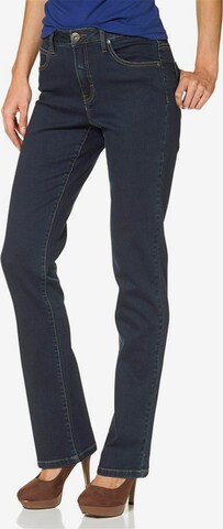 ARIZONA Jeans 'Gerade-Form mit komfortabler Leibhöhe' in Black: front
