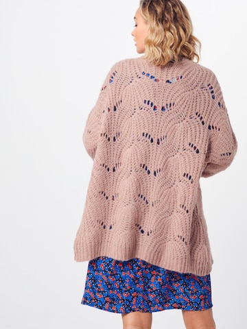 ABOUT YOU Knit Cardigan 'Fiona' in Pink: back