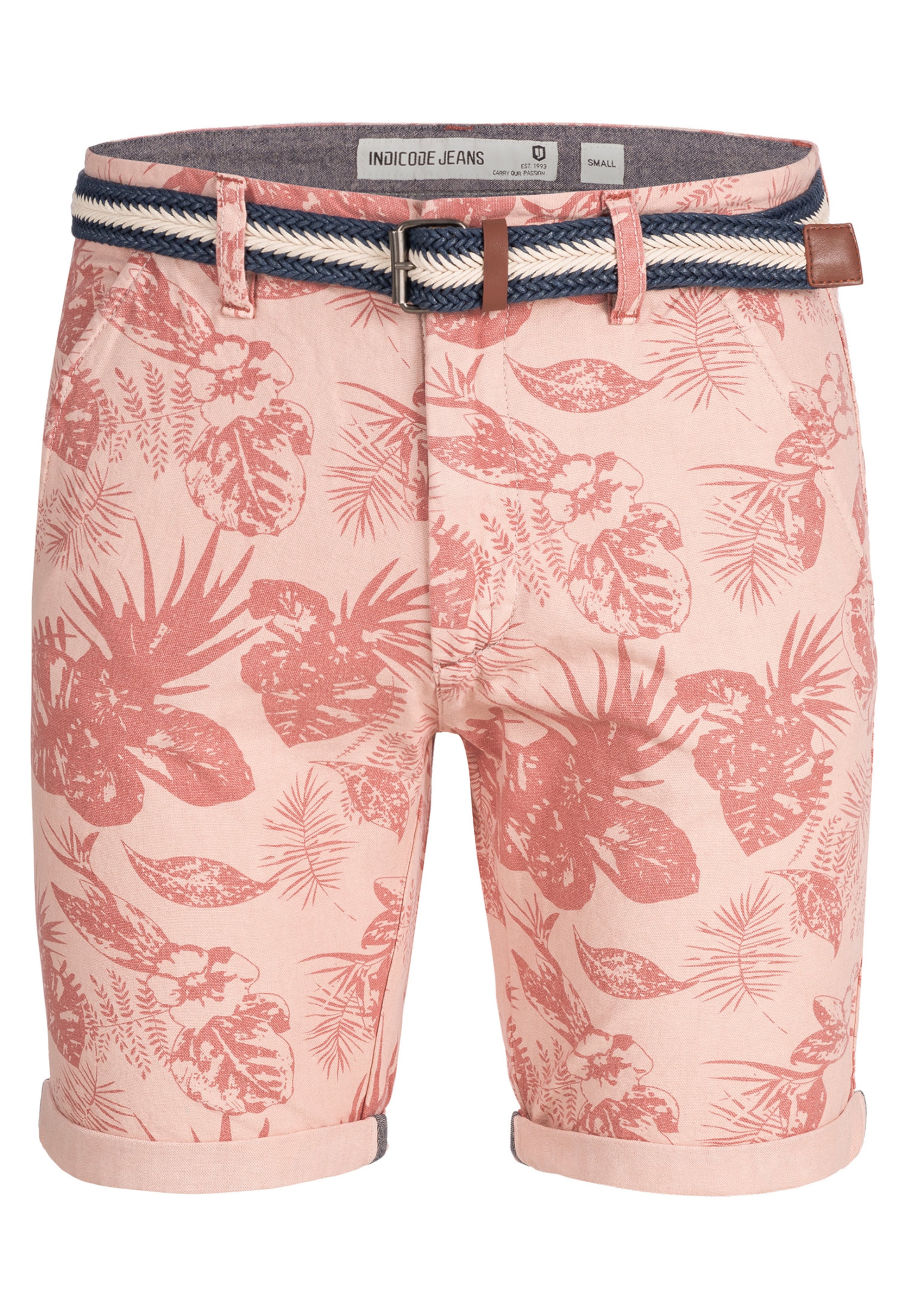 INDICODE JEANS Broek 'Curtain' in Roze: voorkant
