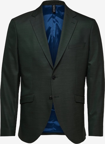 Coupe slim Veste de costume SELECTED HOMME en vert : devant