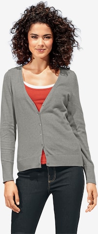 Cardigan heine en gris : devant