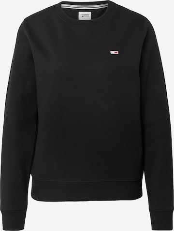 Tommy Jeans Sweatshirt in Black: front