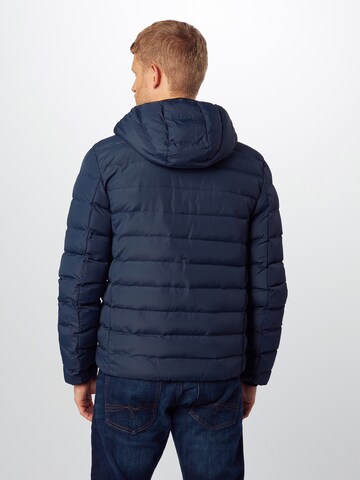 BRAVE SOUL Between-Season Jacket 'GRANTPLAIN' in Blue: back