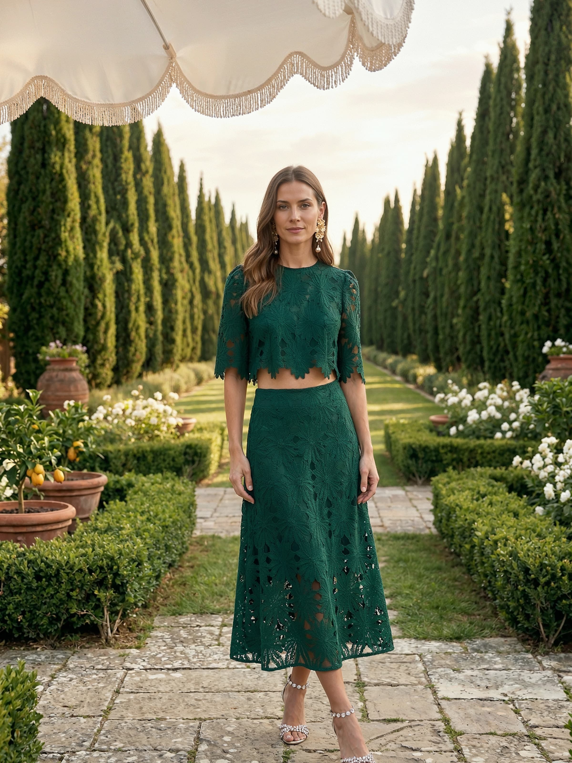 Estelle - Green Two Piece Guest Look