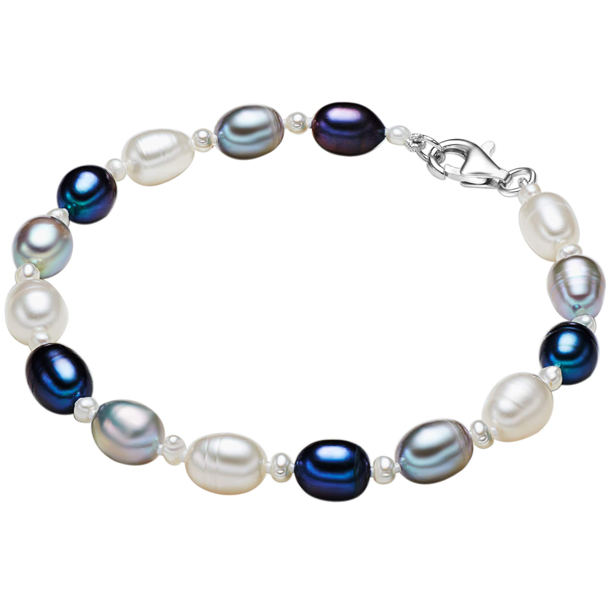Valero Pearls Armband in Blau: Vorderseite