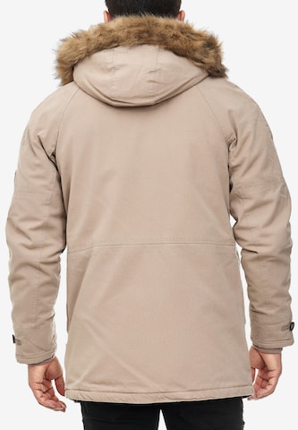 INDICODE JEANS Winter Parka 'Fann' in Beige