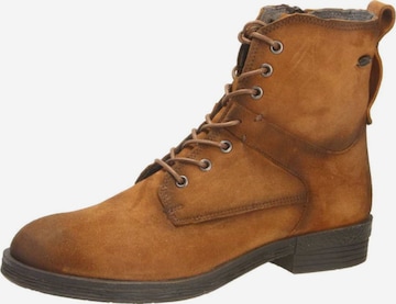 CAMEL ACTIVE Lace-Up Ankle Boots in Brown: front