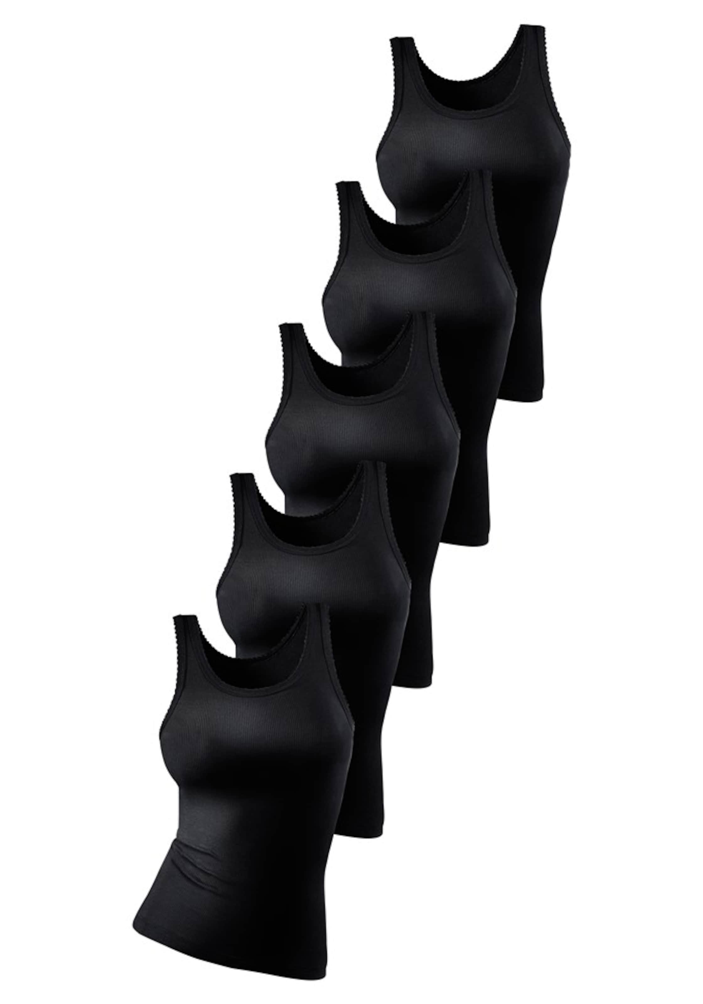 PETITE FLEUR Onderhemd in Zwart: voorkant