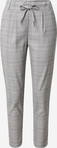 ONLY Slim fit Pleat-Front Pants 'Poptrash' in Grey: front