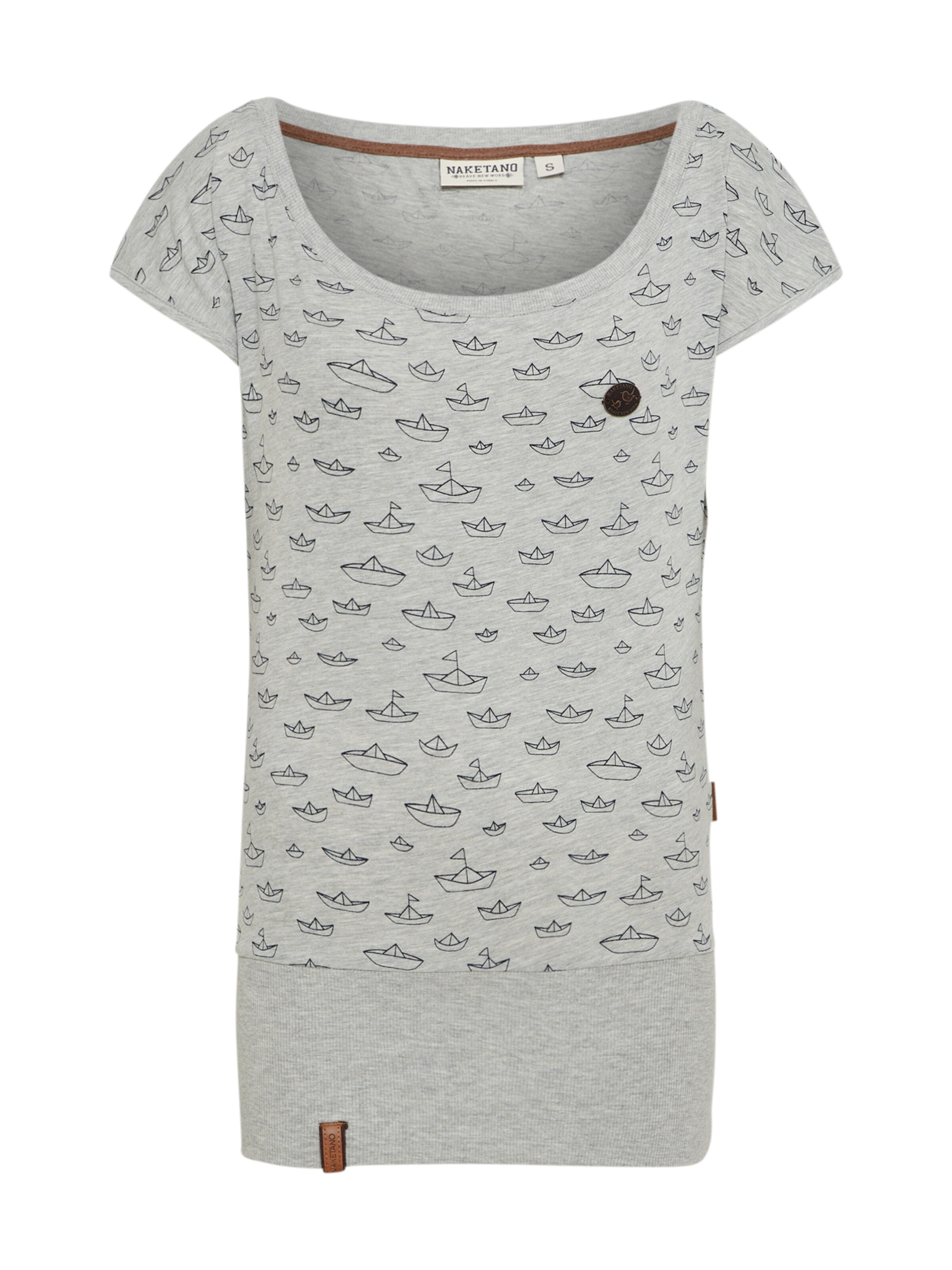 naketano - Shirt 'Squandering our lives' in de kleur Grijs