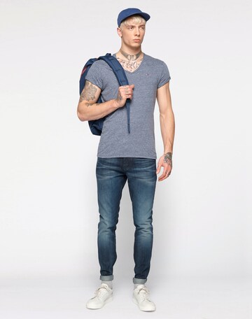 Tommy Jeans Shirt 'Original Melange' in Blue