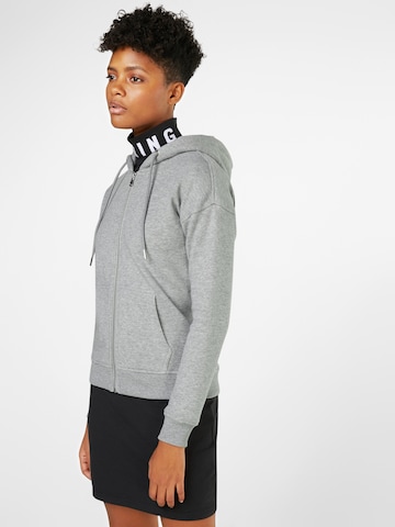 Urban Classics Zip-Up Hoodie in Grey: front