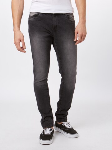 Urban Classics Normální Džíny 'Relaxed Fit Jeans' – černá: přední strana