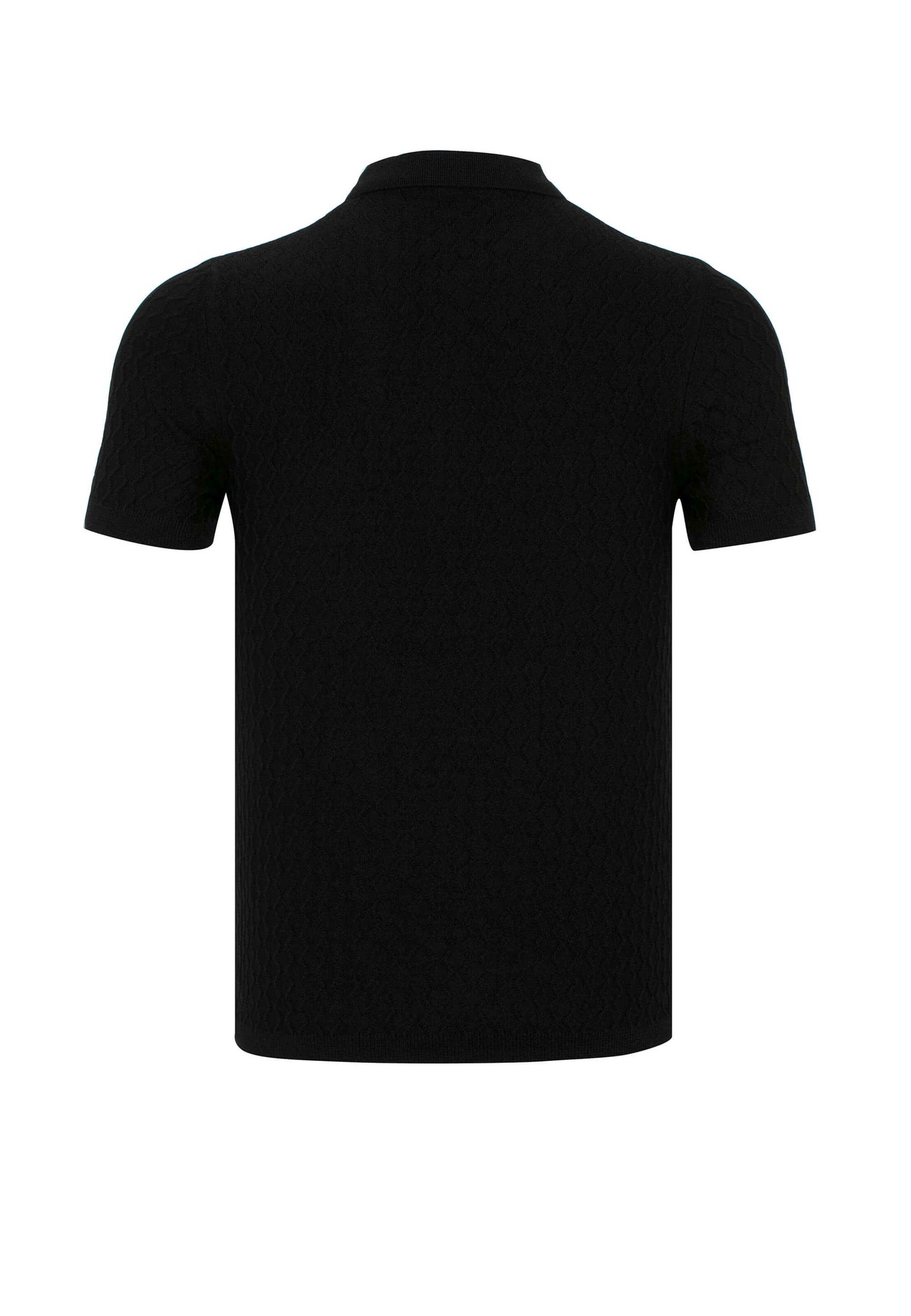 Männer Shirts CIPO & BAXX Poloshirt in Schwarz - PR51638