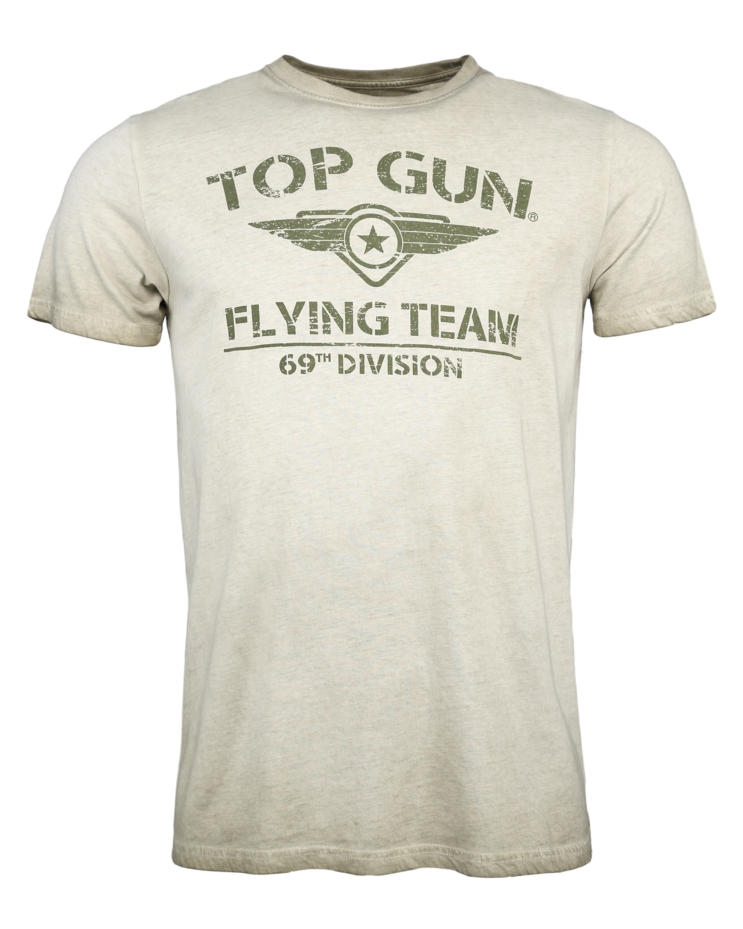 TOP GUN Shirt 'Ease' in Groen: voorkant
