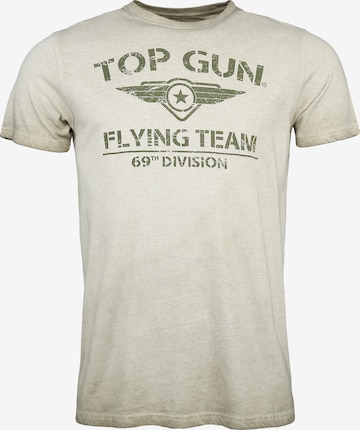 TOP GUN Shirt 'Ease' in Groen: voorkant