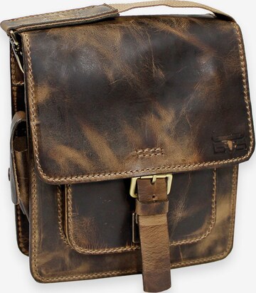 MIKA Crossbody Bag in Brown: front