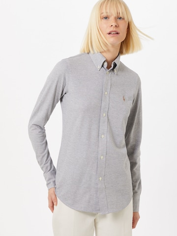 Polo Ralph Lauren Блуза 'Heidi' в сиво: отпред
