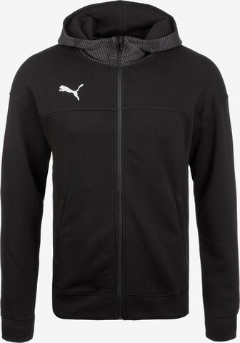 PUMA Sportsweatvest in Zwart: voorkant