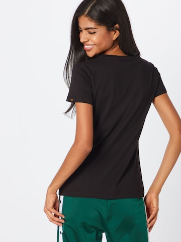 Tricou de la ALPHA INDUSTRIES pe negru: spate