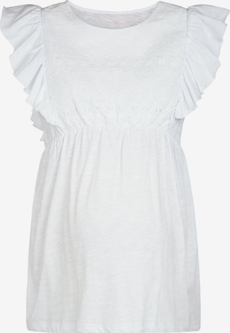 JoJo Maman Bébé - Blusa en blanco: frente