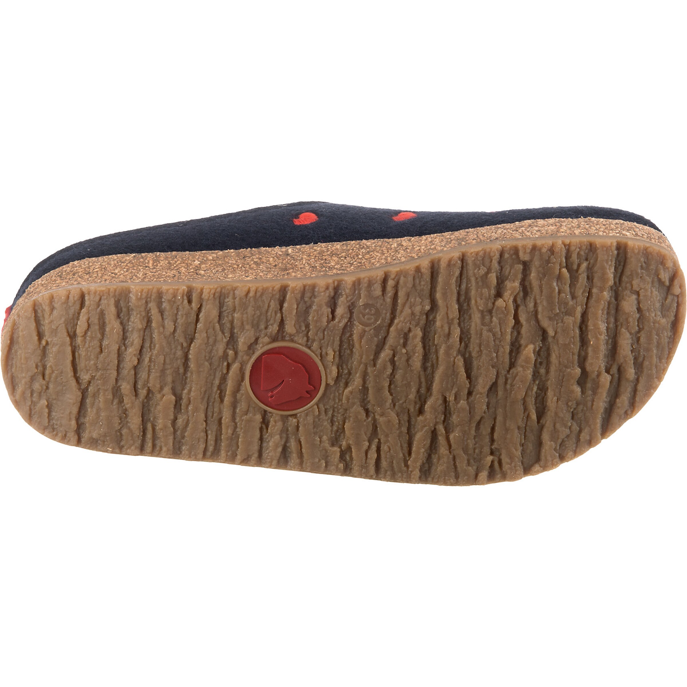 HAFLINGER Clogs 'Grizzly Cuoricino' in Blue