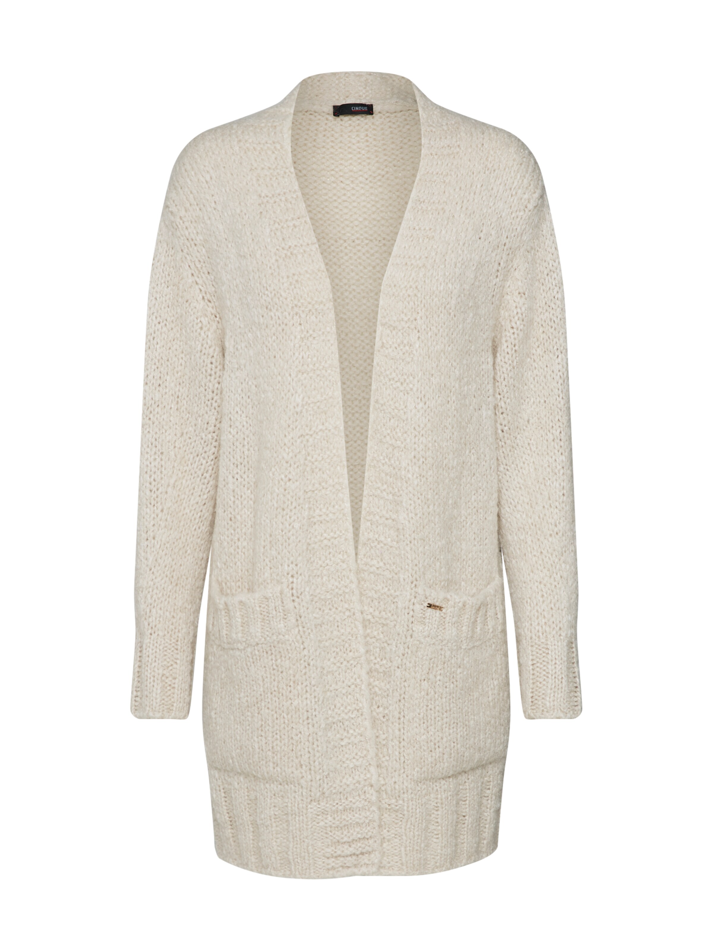 CINQUE - Gebreid vest 'CIWANDA' in de kleur Crème