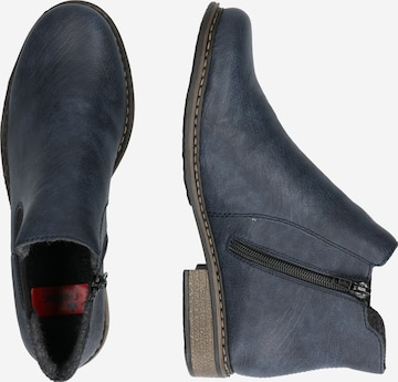 Chelsea Boots Rieker en bleu : sur le côté