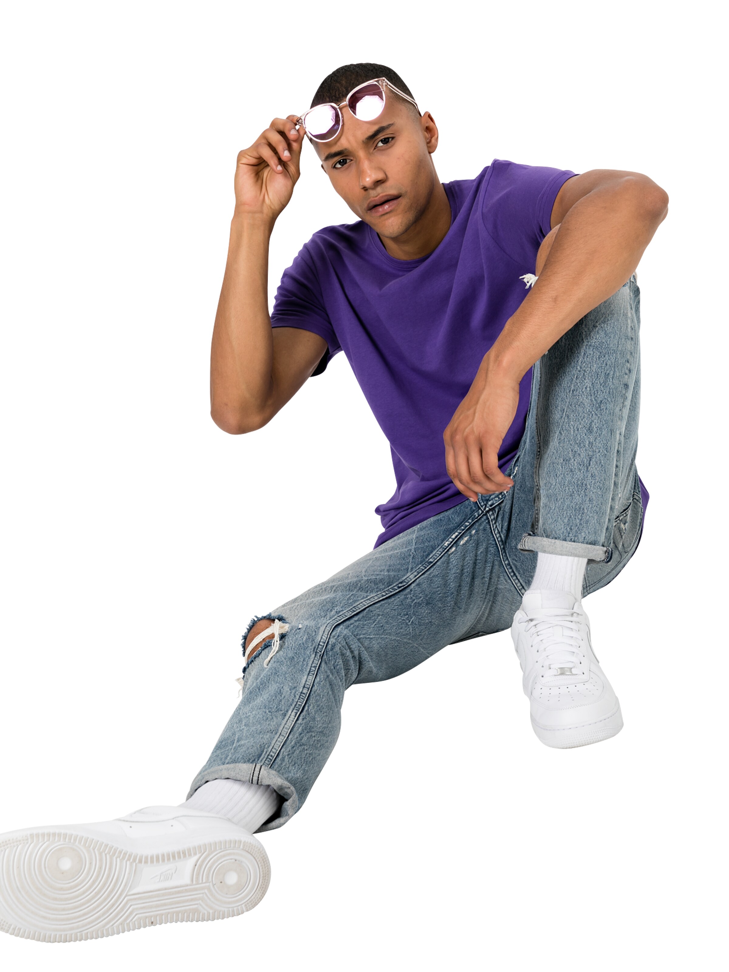 Urban Classics Tričko - Fialová