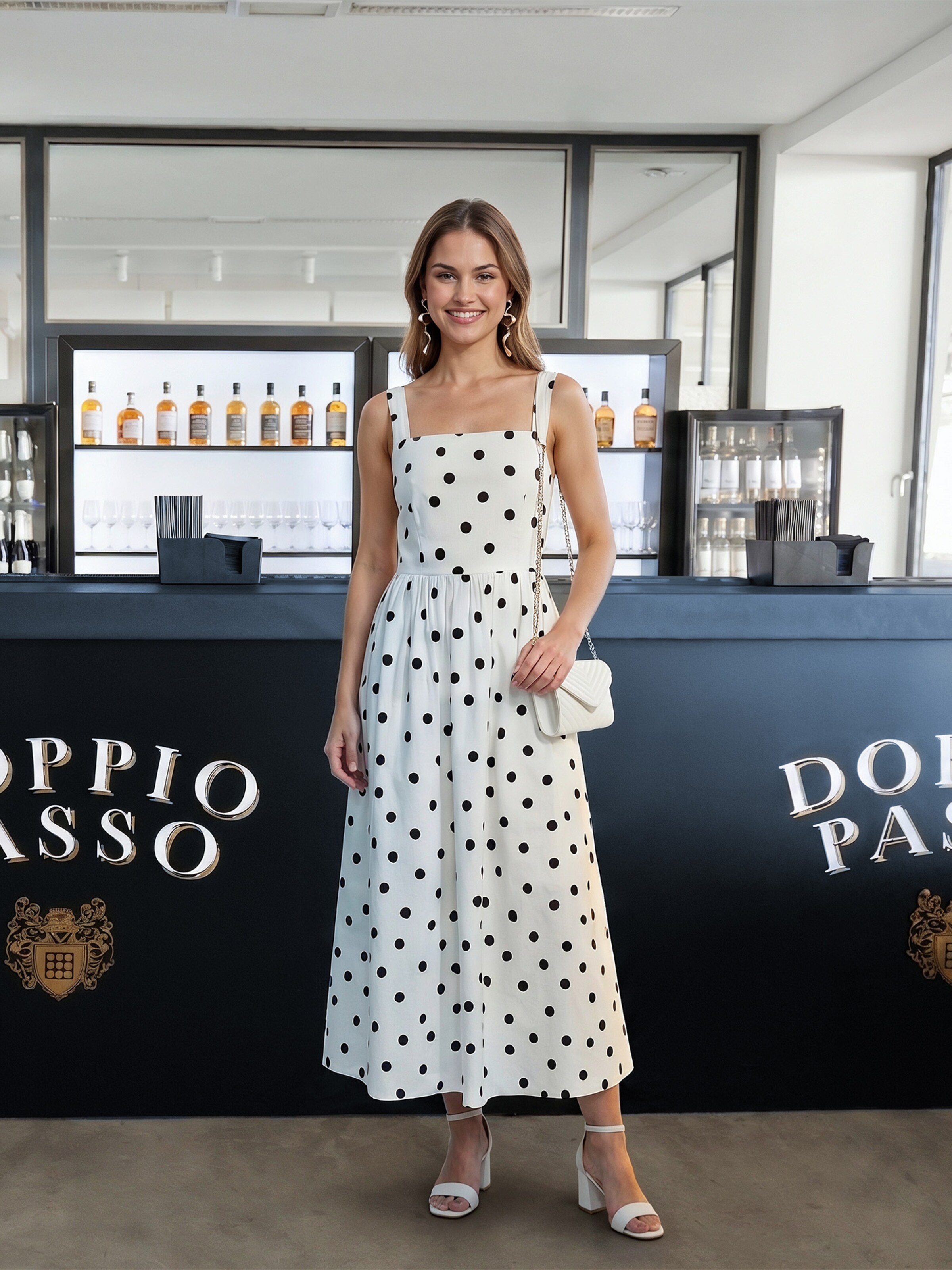 The AY FASHION WEEK Womenswear - Polka Dot Dress Look