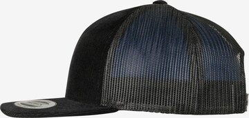 Flexfit - Boné 'Corduroy Retro Trucker' em preto