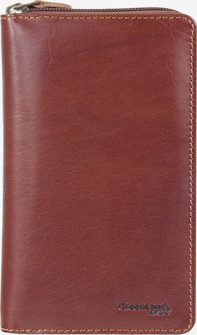 Greenland Nature Wallet 'Rubin' in Brown: front