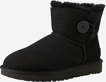 UGG Boots 'Mini Bailey Button II' in Black: front