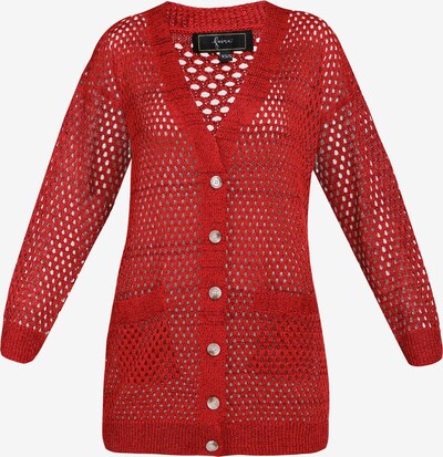 faina Knit Cardigan in Red, Item view