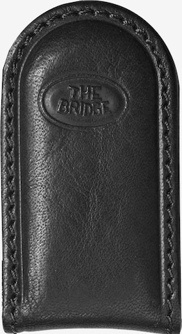 The Bridge Wallet in Black: front