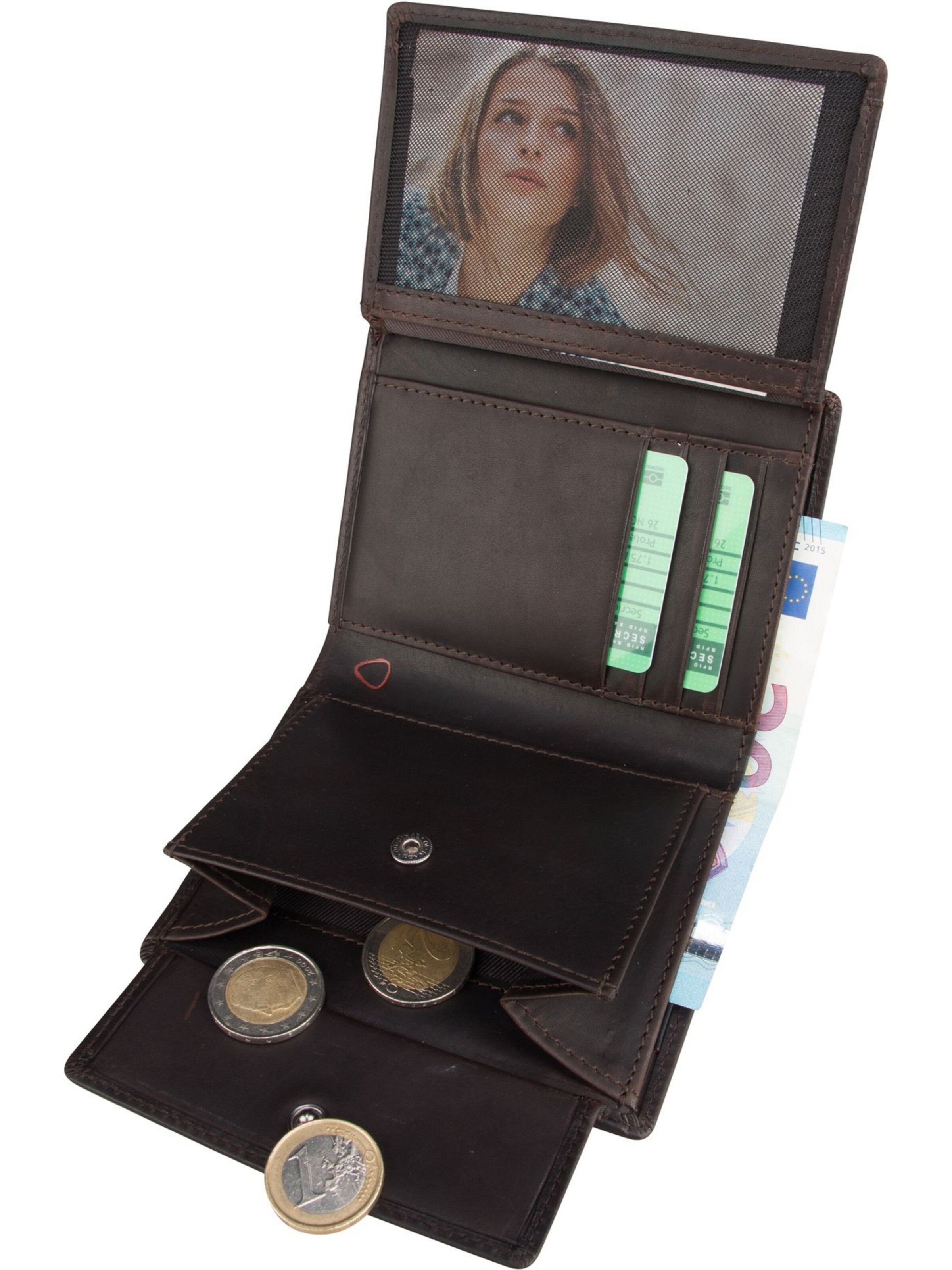 STRELLSON Portemonnee 'Camden Remy' in Bruin