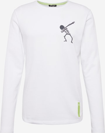 Key Largo Regular Fit Sweatshirt 'FASTER' in Weiß: predná strana