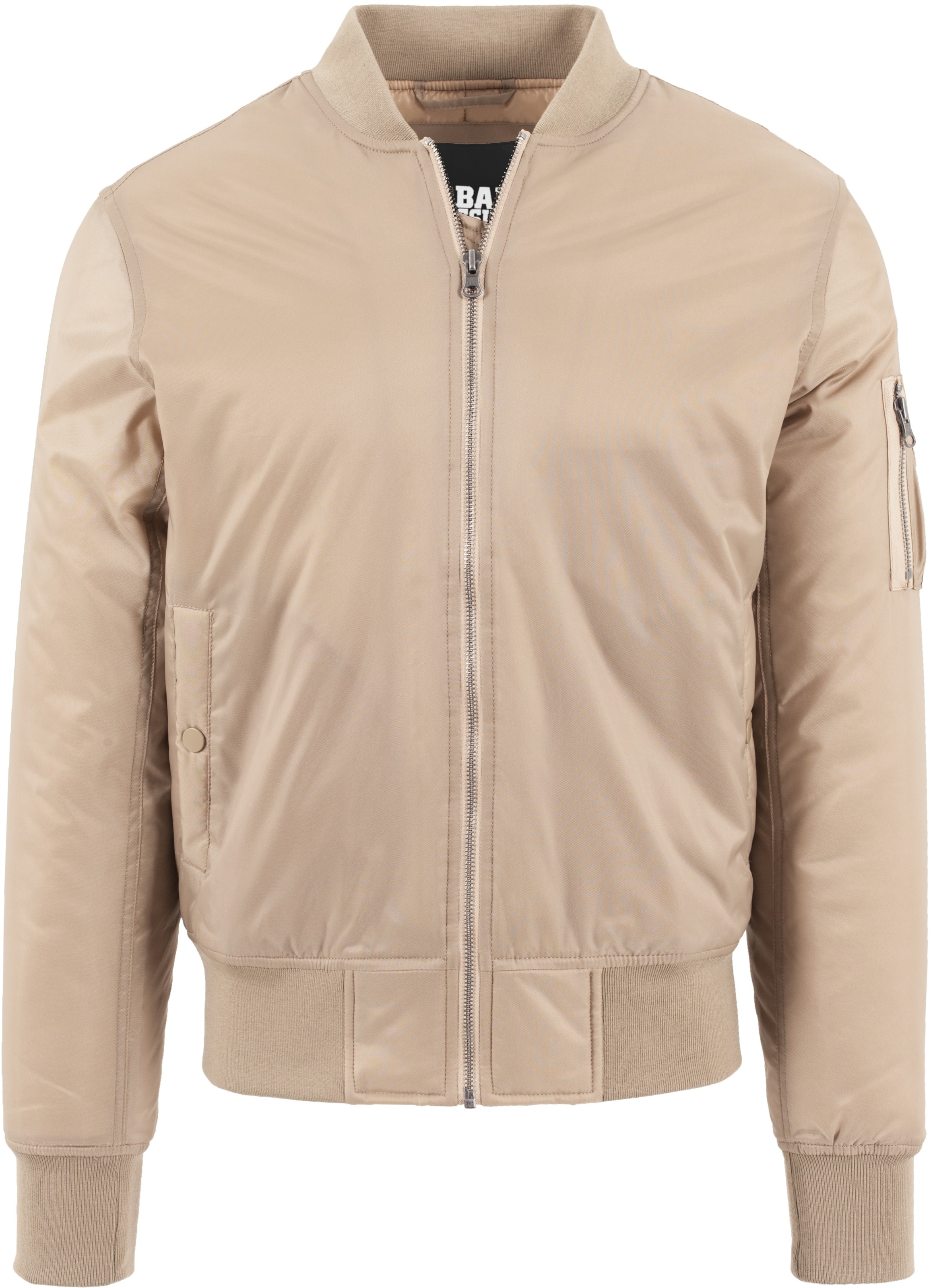 Urban Classics Přechodná bunda ' Basic Bomber Jacket ' – béžová