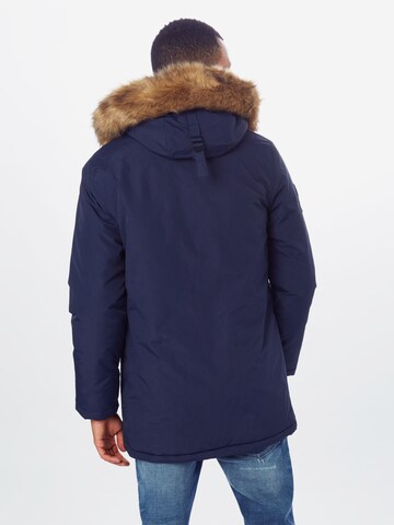 Superdry Regular fit Winterparka 'EVEREST' in Blauw