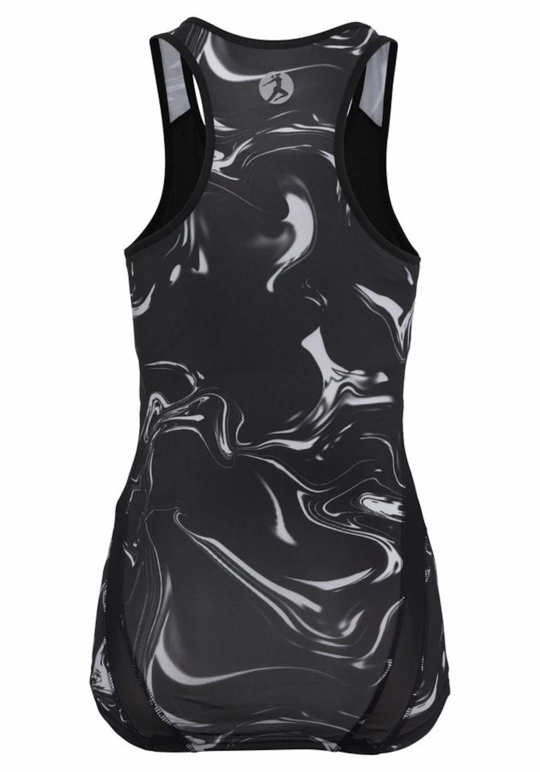 LASCANA ACTIVE Спортен топ в черно