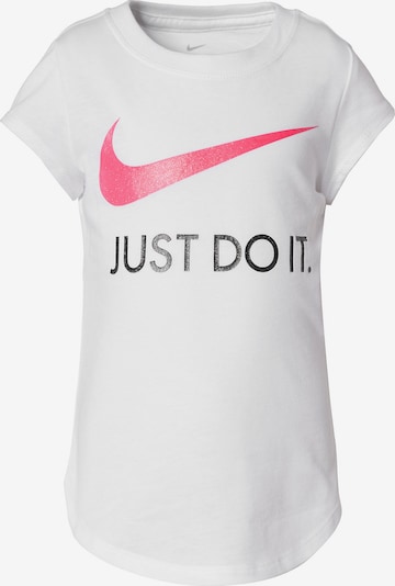 Nike Sportswear T-Shirt en rose / noir / blanc, Vue avec produit