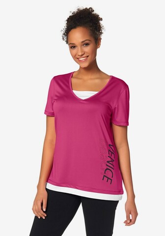 VENICE BEACH Performance Shirt in Pink: front
