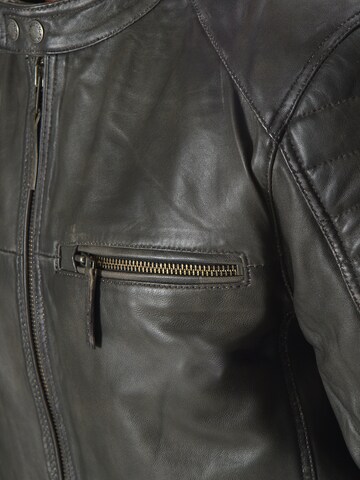 MUSTANG Lederjacke 'James' in Grau