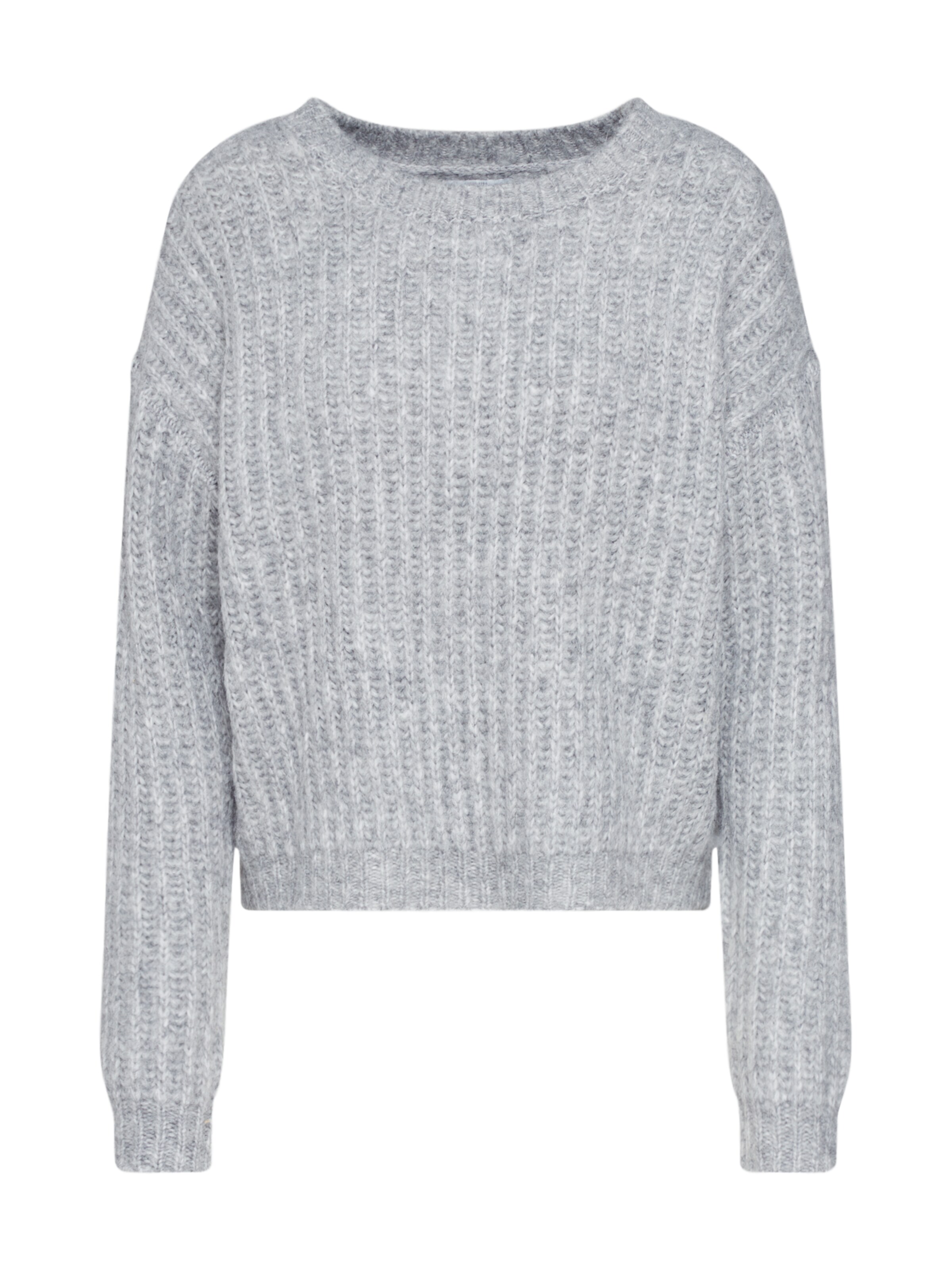 ONLY - Trui 'CHUNKY L/S PULLOVER KNT' in de kleur Lichtgrijs