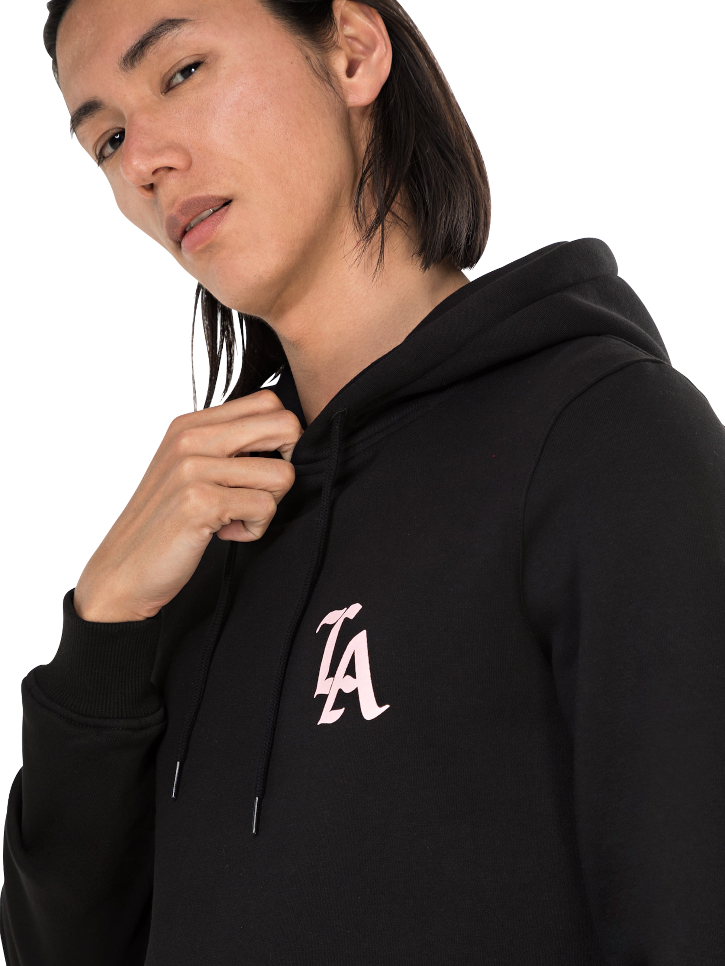 Felpa 'LA' di Mister Tee in nero