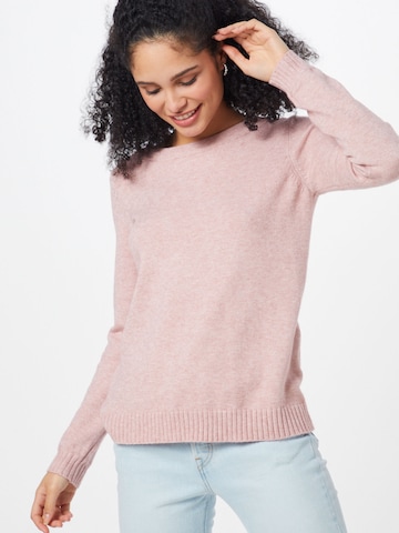 VILA Sweater 'Ril' in Pink: front