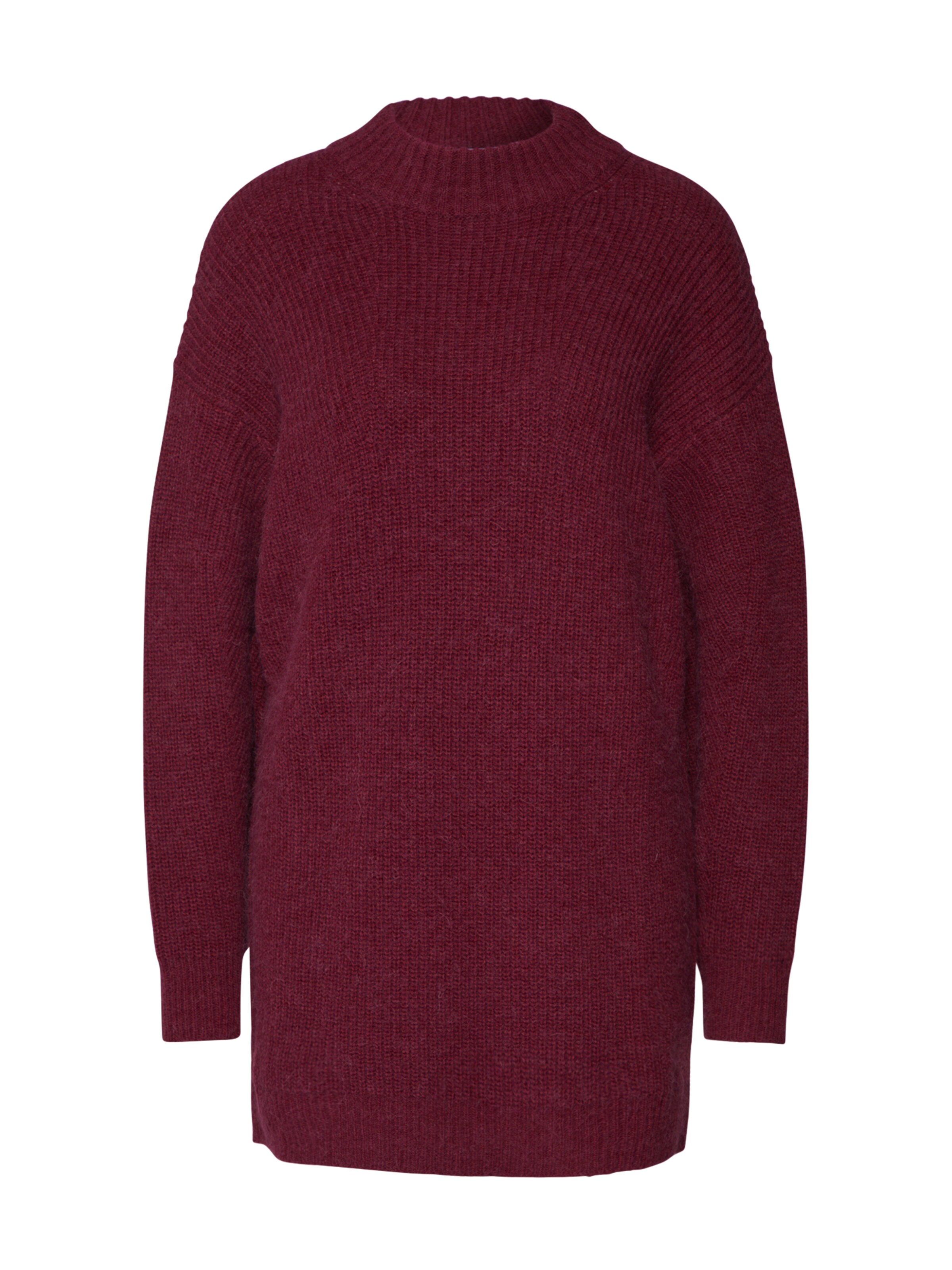 EDITED - Gebreide jurk 'Marlies' in de kleur Bordeaux